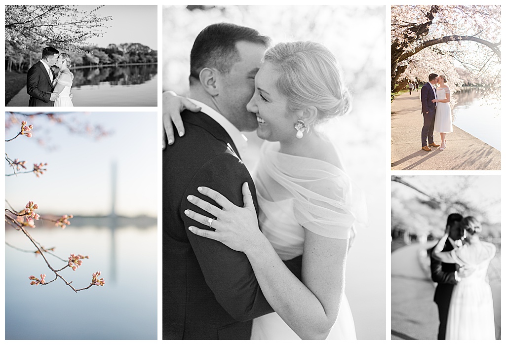 Cherry Blossom Elopement Portraits