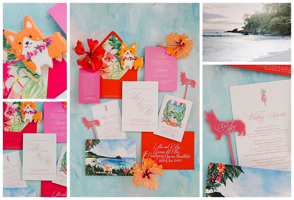 Colorful Tropical Beach Wedding with Elegant Details