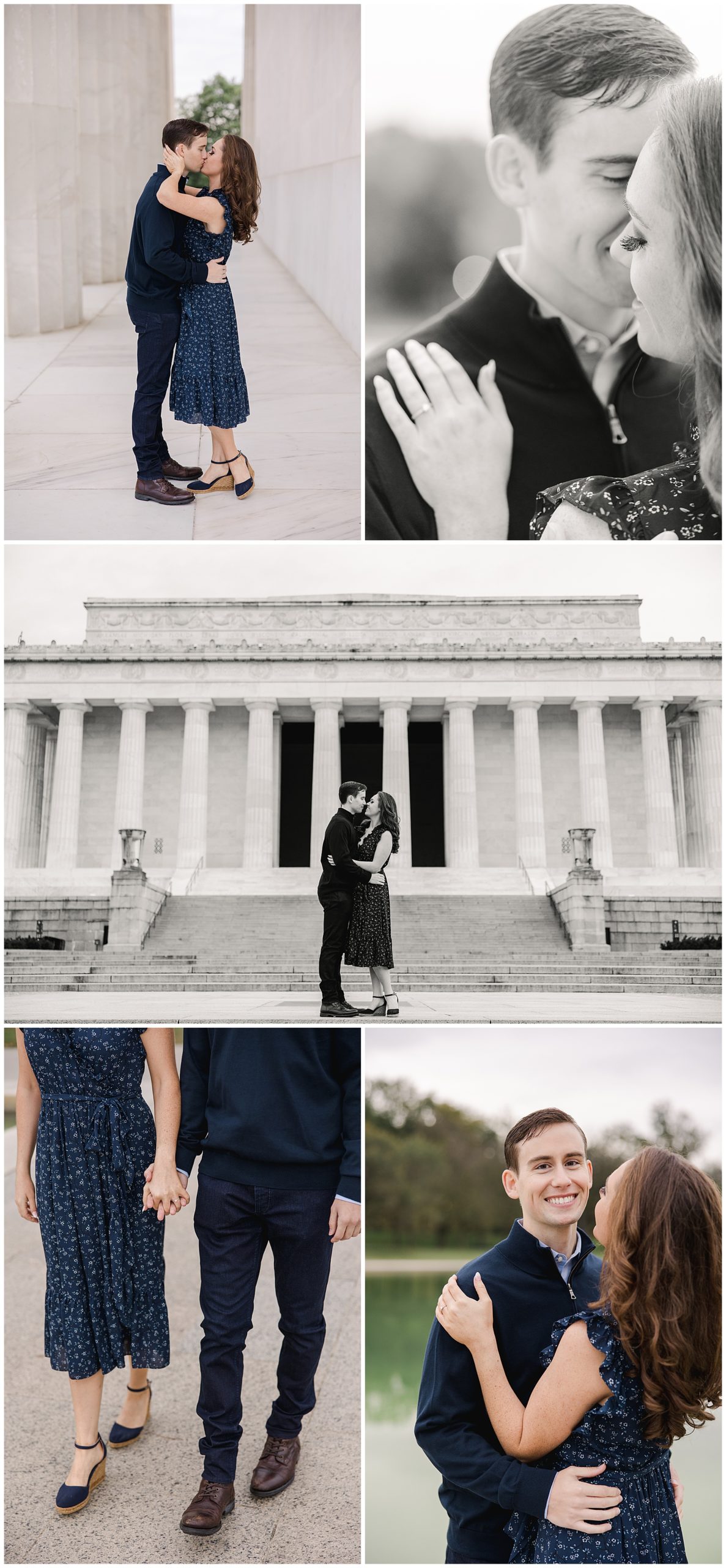 Lincoln memorial engagement session